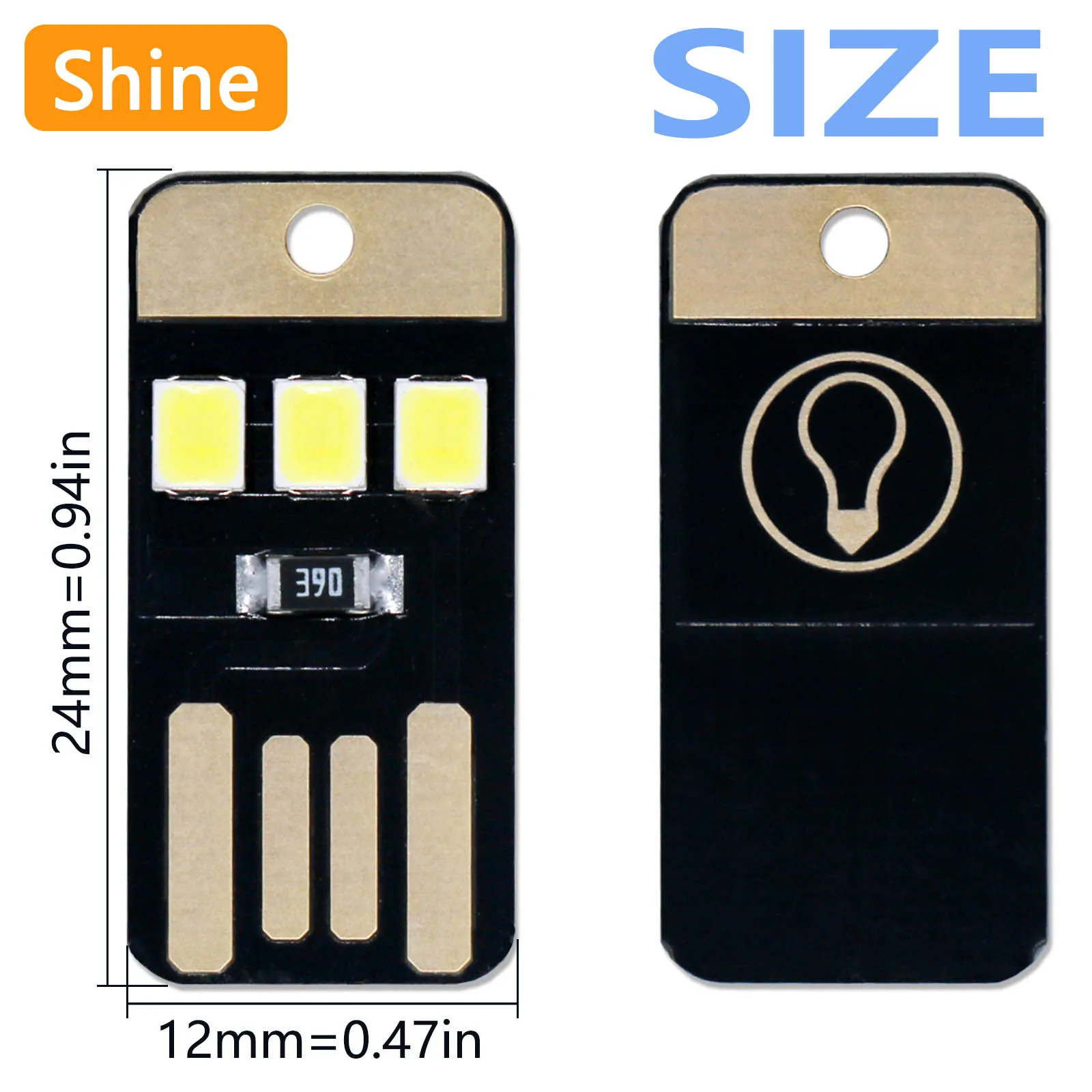 10pcs 0.5W Led 5V USB Mini Night Light Outdoor Portable Energy saving LED Beads Laptop USB Power Bank Camping Tent Light