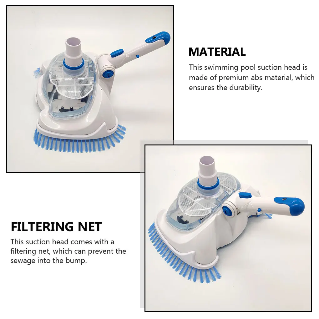 Vacuum Head Exquisite Replaced Part Handy Installation Pools Brush Adjustable Handle Suction Device Tub Dirt Remover