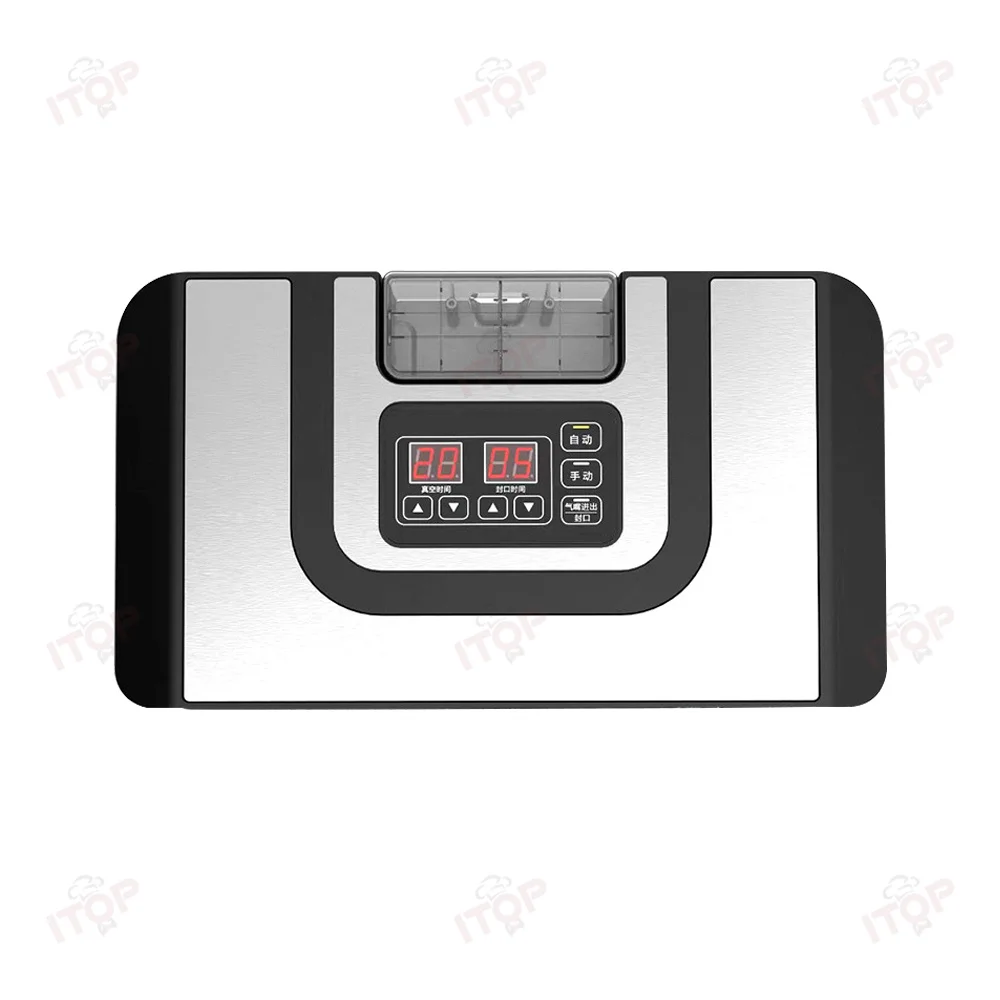 ITOP فراغ السدادة-90Kpa 32 سنتيمتر طول الختم آلة السدادة التجارية آلة تغليف المواد الغذائية الرطبة الجافة