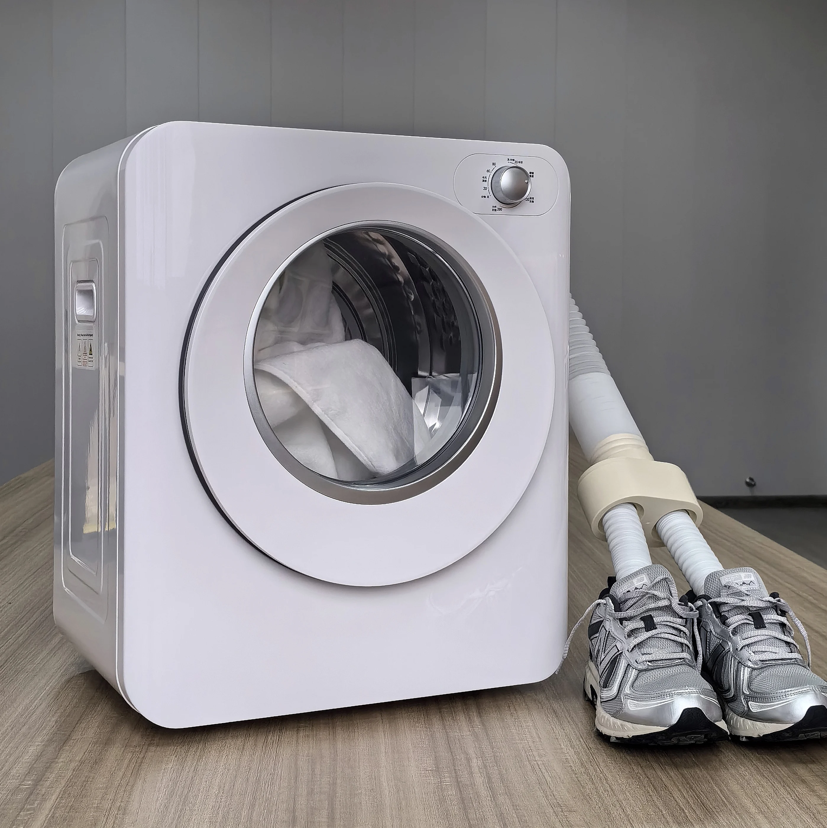 Low Noise 3kg Household Electric Clothes Dryers Mechanical Buttons  Mini Vented Tumble Dryers Shoe Dryer