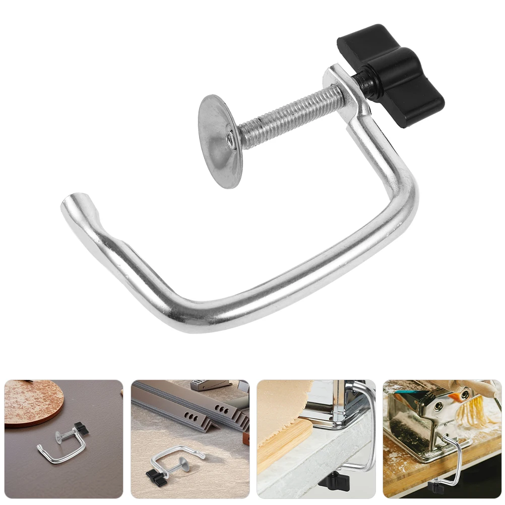 

2 Pcs Noodle Machine Handle Noodles Parts Manual Pasta Fixing Maker Household Held Clips Black