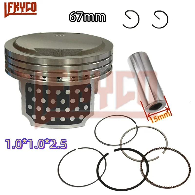 Engine Part 67mm for Honda CRF230 F CRF 230F CRF230F SL230 XR230 233CC 2007-2015 Cylinder Piston Rings Kit Motorcycle Accesories