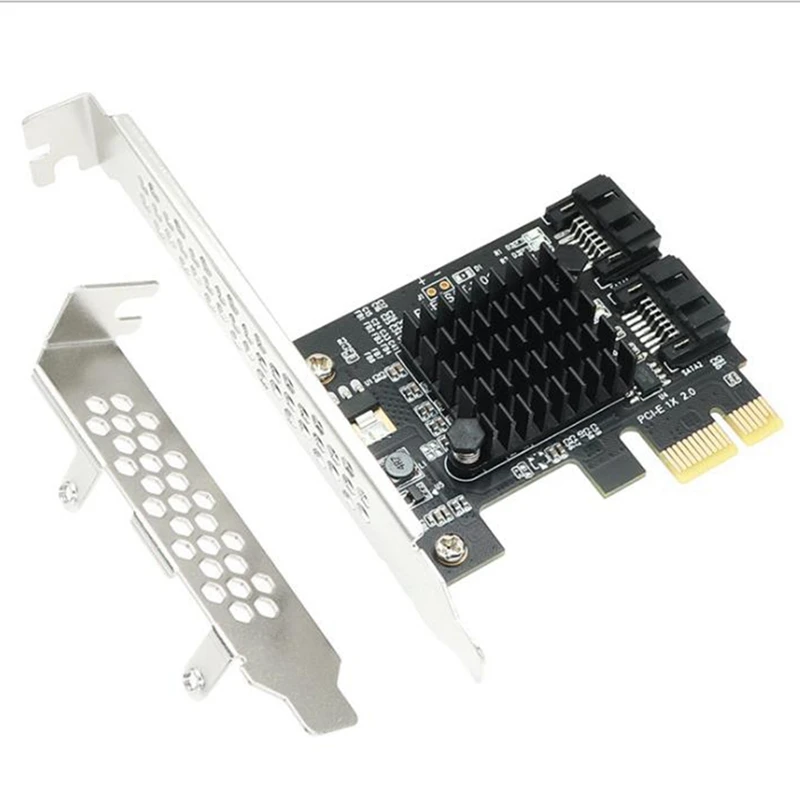 

Адаптер SATA PCI E 2 порта SATA 3 SSD HDD адаптер PCI Express Расширенная карта PCI-E 1X 2X 4X 8X 16X контроллер 6G Marvell