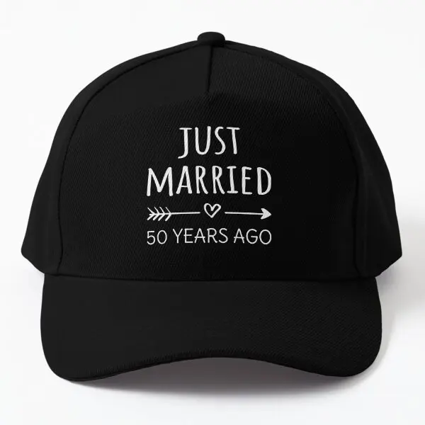 Just Married 50 Years Ago I  Baseball Cap Hat Casual Solid Color Printed Boys Sport Spring  Snapback Hip Hop Mens Casquette