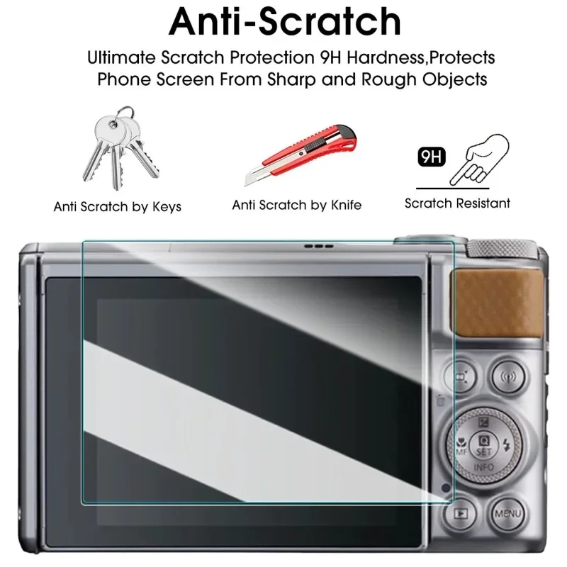 HD Clear Tempered Glass Screen Protector for Canon Powershot SX730/SX740 HS sx730 sx740 Camera LCD Screen Protective Film Cover