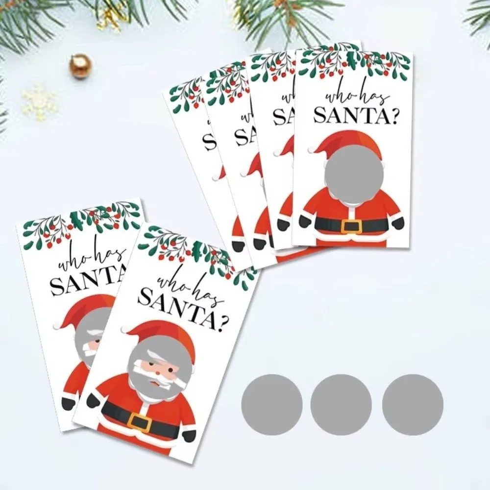 40pcs Scratch-Off Christmas Scratch-Off Cards Christmas Themed Party Activity Set Holiday Game Cards Game Card Format