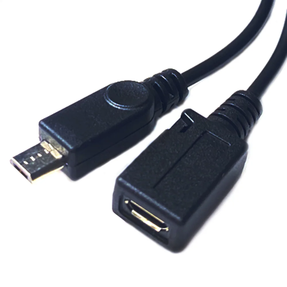 1pcs 2 In 1 OTG Micro USB Host Power Y Splitter USB Adapter to Micro 5 Pin Male Female Cable