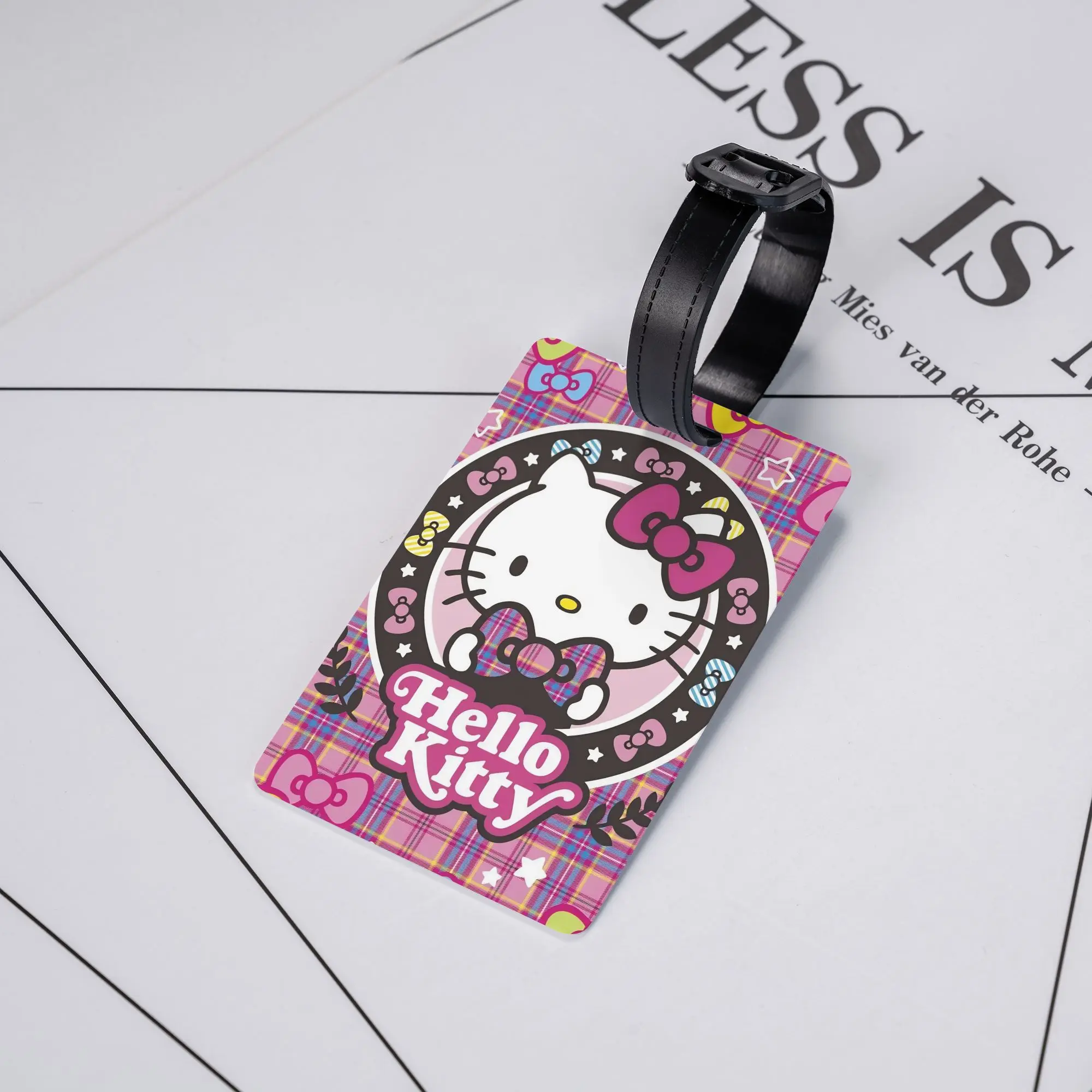 

Багажные бирки Hello Kitty Cat, чемодан с героями мультфильмов, силиконовая этикетка, имя, идентификационная адрес, чехол для багажной сумки, бирки для унисекс, багажные бирки, подарки