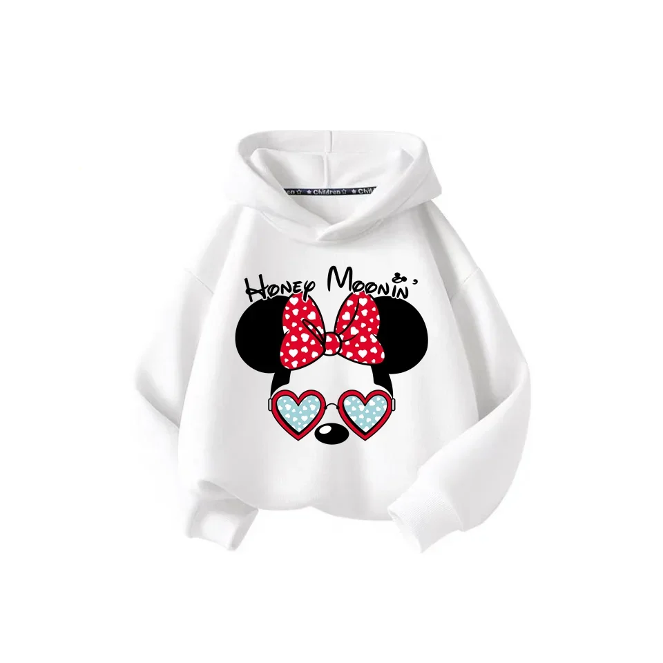 Disney Comics anime Mickey Minnie Mouse Hoodie Kids Girl Boys Sweatshirt Hoodie Cartoon kids Cute clothes Baby top jumper