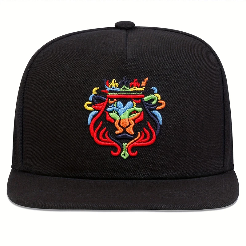 Men Women Lion Embroidered Baseball Cap Summer Outdoor Sun Hat Hip Hop Adjustable Trucker Caps Cotton Snapback Hats Sun Hats