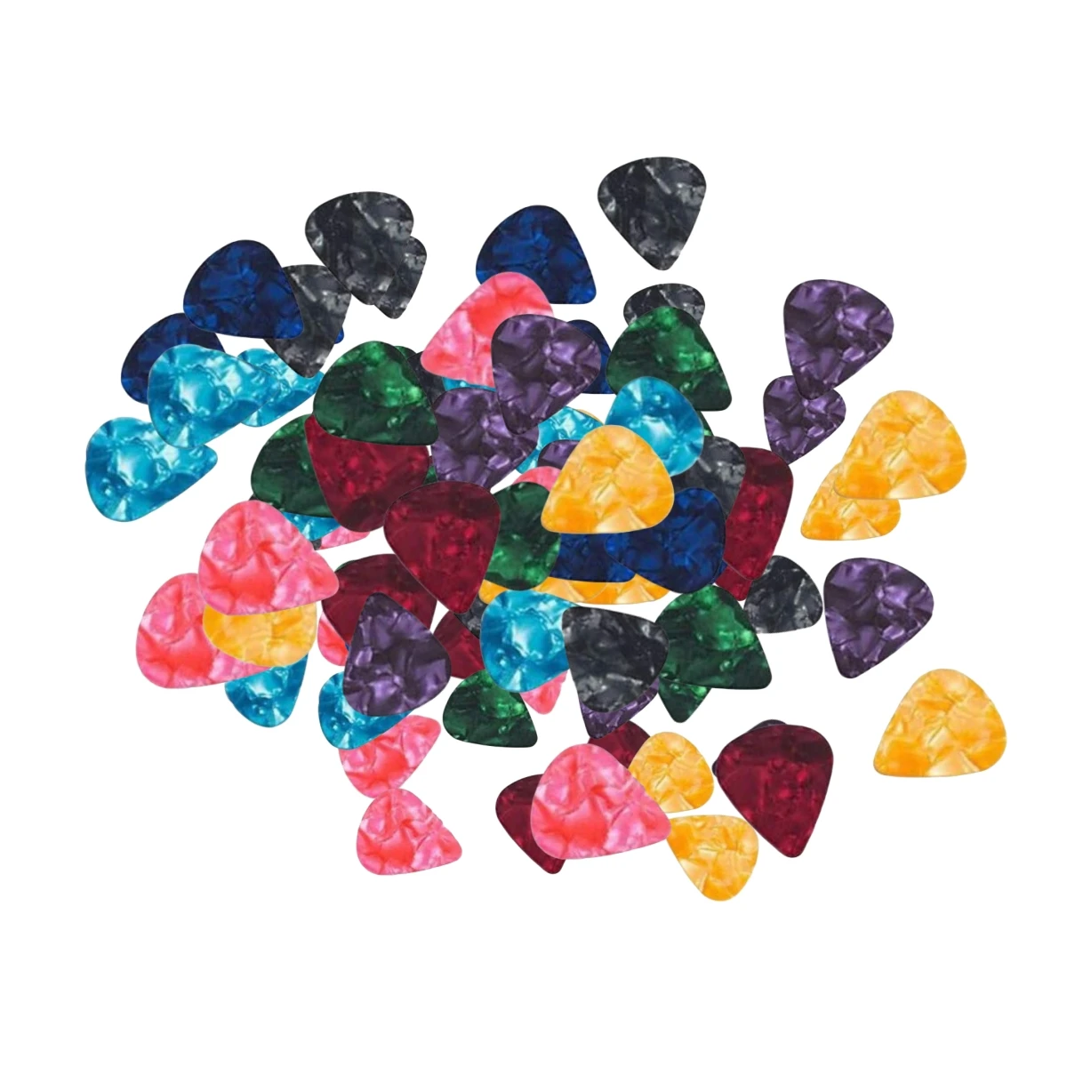 Miwayer 10 PCS  Guitar Pick Different Thickness Colorful Celluloid Guitar Picks Plectrums, 0.46mm, 0.71mm(Color Random) image 4