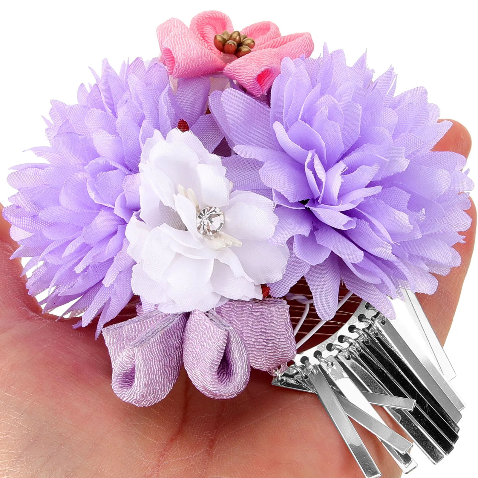 

2 Pcs Party Hair Clips Accessories Suit for Women Flowers Hairpin Fabric
