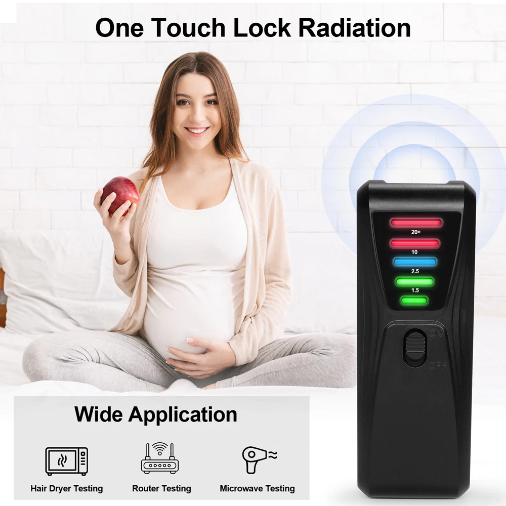 ZK50 Handheld electromagnetic radiation detector 5 LED portable gauss meter household vacuum cleaner hair dryer magnetic field