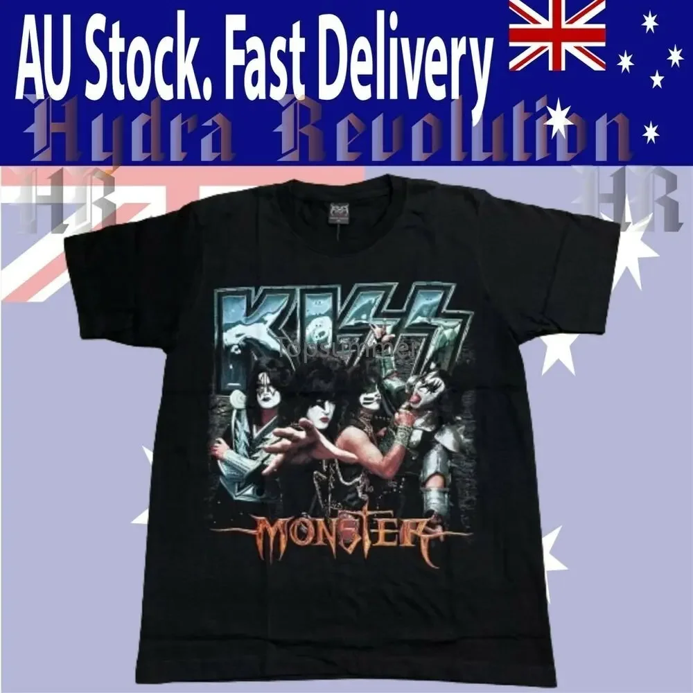 Kiss Tees Heavy Metal The Final World Tour Band Tees Generous Size Au Stock T Shirt