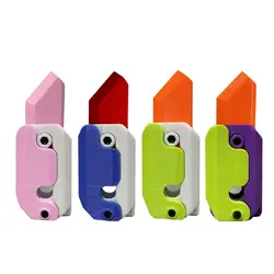 3D Printed Gravity Knife Carrot Fidget Toys Sensory Toys for Adult ADHD Autism Hand Gripper Forearm Finger Radish Toy Gifts