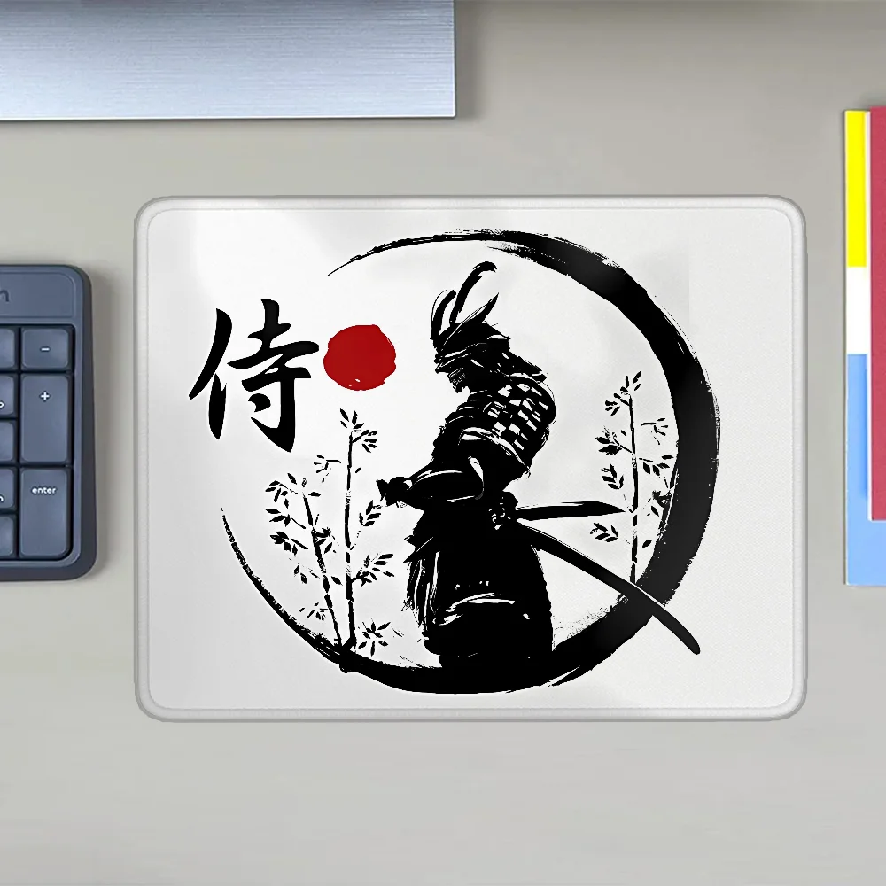 Samurai Warrior Mouse Pad Gamer Girl Computer Accessories Keyboard Table Mat Mousepad Company Gaming Laptop Desk Accessory Pc