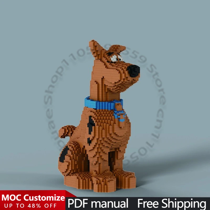 

6499 деталей: Конструктор MOC «Собака» на заказ, модульный, простой, для детей, технологичный, модель из кирпичиков, сделай сам, игрушка для мальчика, рождественский подарок