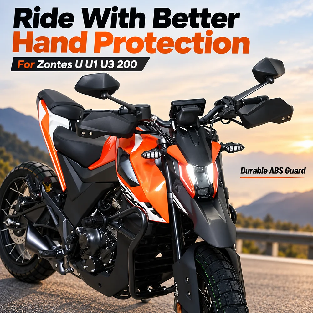 Motorcycle Accessories Handguard Hand Shield Guard Protector For Zontes U200 U U1 200 U3-200 ZT200-U ZT200-U1 200U 200-U1 200-U3