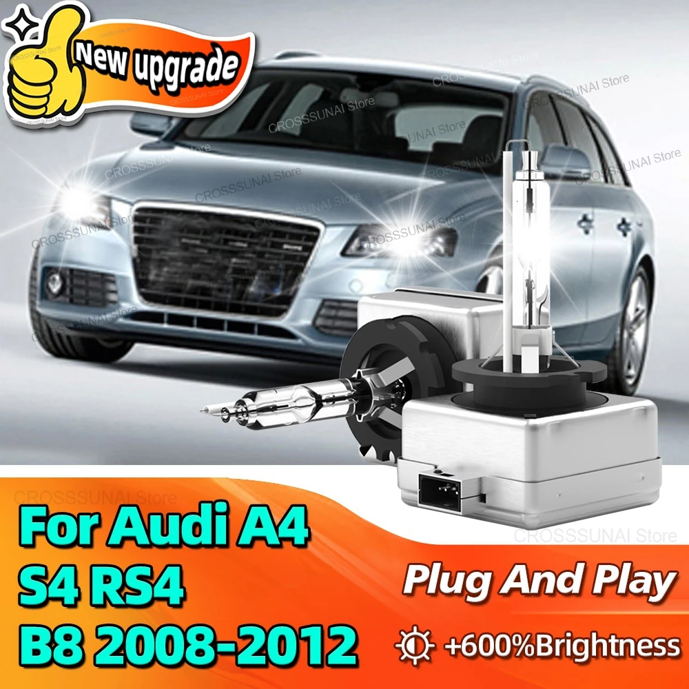 

Xenon HID Bulb 6000K Car Lamp D3S 35W Replacement Headlight 10000LM Bright For Audi A4 S4 RS4 B8 2008 2009 2010 2011 2012