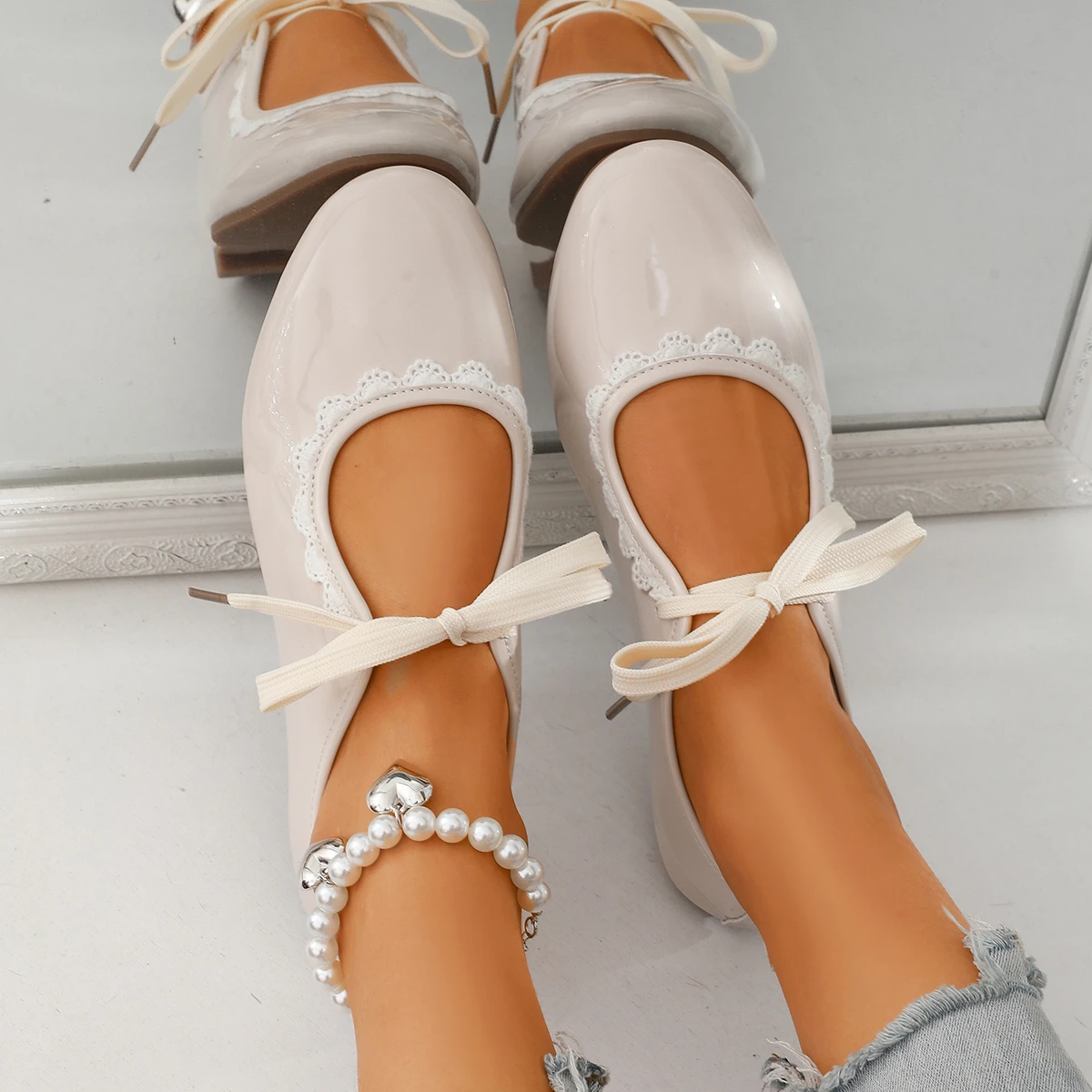 

Весенне-осенние женские туфли на плоской подошве, новые женские повседневные туфли из мягкой кожи с круглым носком, удобная женская обувь для отдыха 2345356