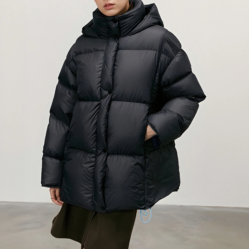 

Cotton-Padded Jacket Long Sleeve Casual Autumn Winter Clothes Straight Sleeve Style Women's Top Fashionable Streetwear