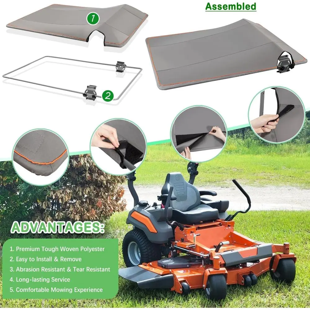 허스크바나 제로턴 모어용 유니버설 선쉐이드 캐노피 (ROPS 바 포함)