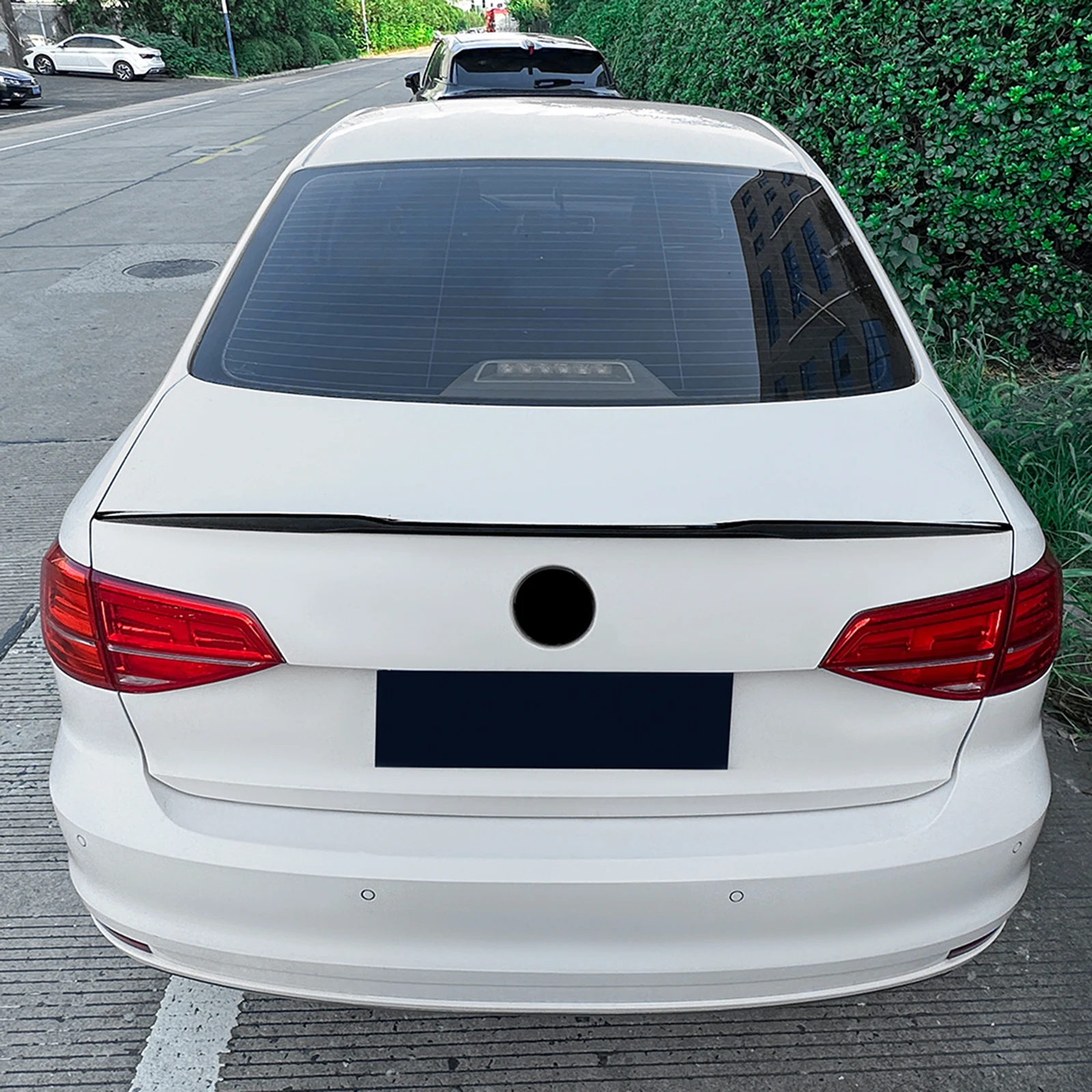 M4 نمط سيارة الجناح الخلفي الجذع الذيل غطاء المفسد رفرف الشفاه ل Volkswagen VW Jetta MK6 2011-2018 #6