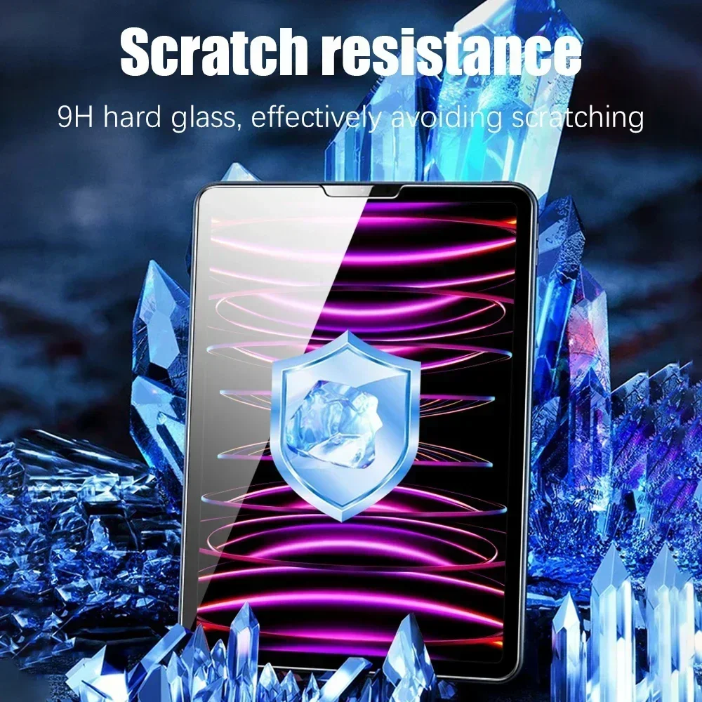 For Ipad Pro 13 11 12.9 6th 2024 Air 4 5 M4 M2 Tempered Glass Screen Protector For 9 9th 10 10th Gen Mini 6 10.2 Film Accessory