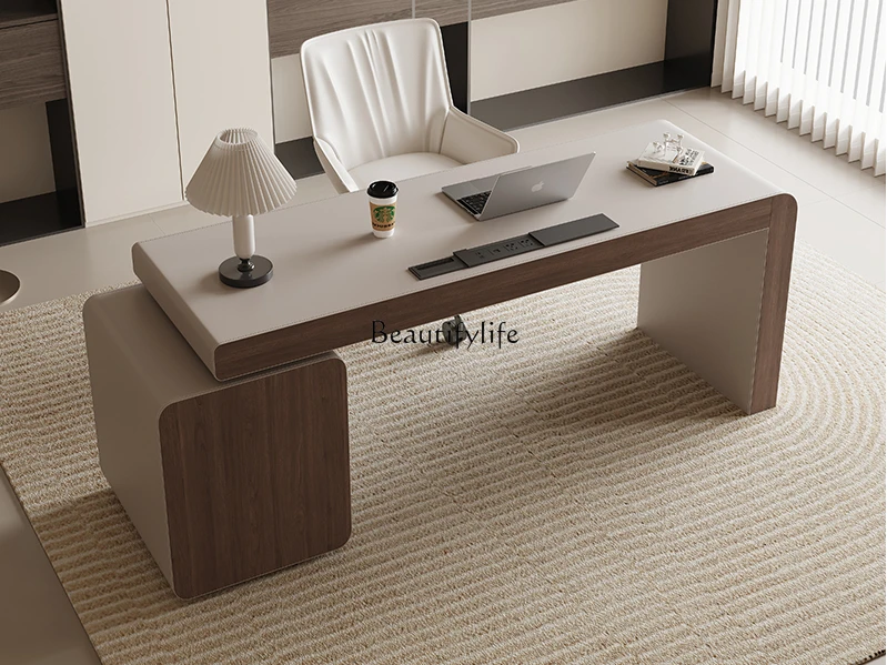 Retro Style Light Luxury Modern Computer Desk Creative Office Desk High-Grade Writing Desk