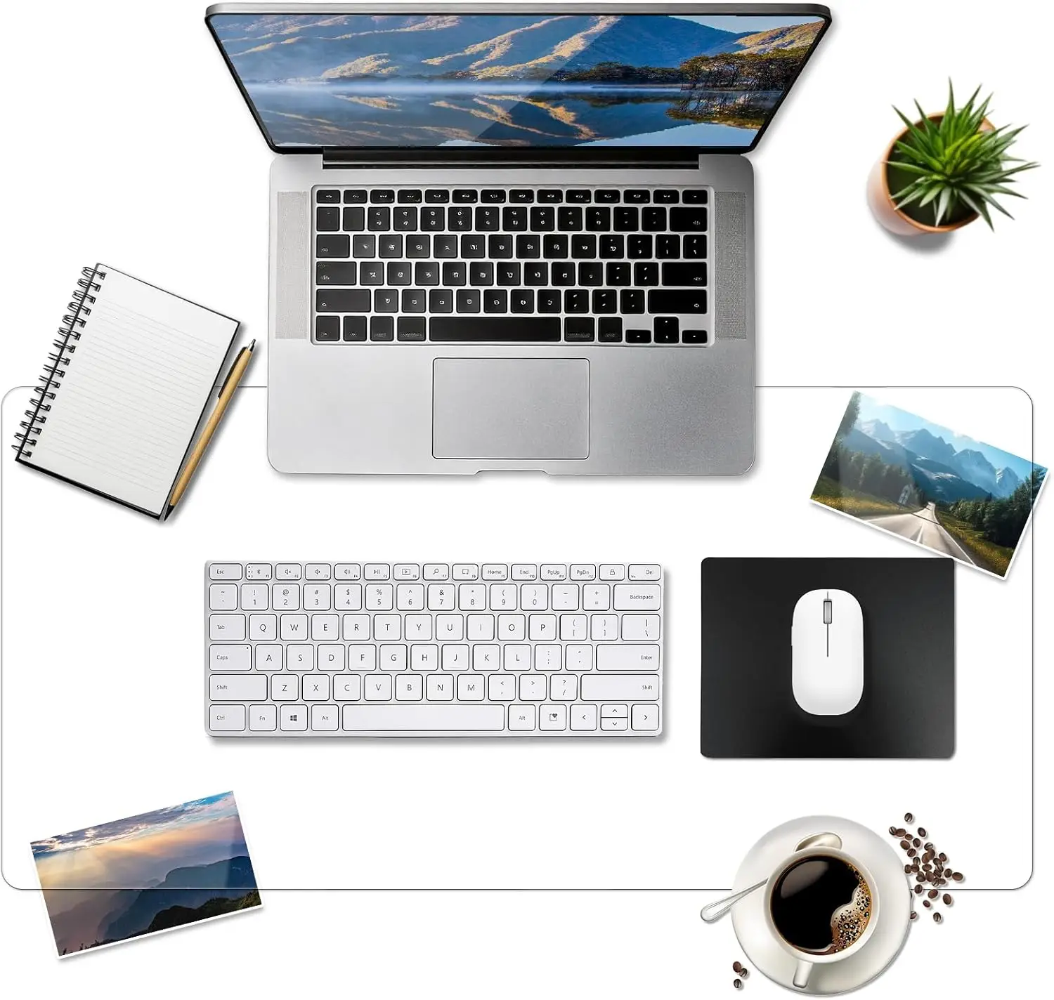 

Transparent Writing Desk Mat, Durable Waterproof Multi-Functional Table Protector with Non-Slip, Suitable for Home and Office