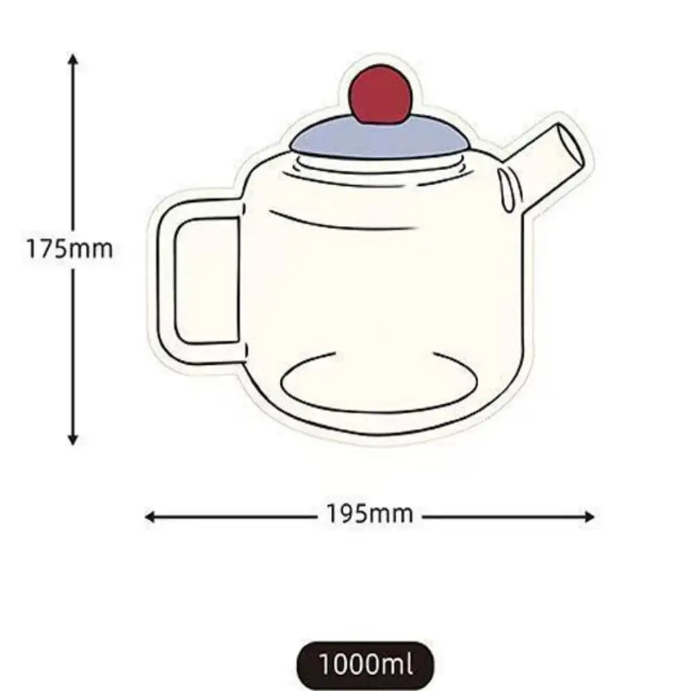 1000ml Glass Teapot Removable Infuser Borosilicate Glass Tea Kettle 304 Stainless Steel Heat Resistant Tea Maker Home view 6
