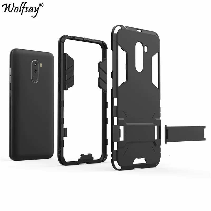 For Pocophone F1 Case For Xiaomi Poco F1 Shockproof Silicone Armor Back Phone Case For Xiaomi Pocophone F1 Cover For PocophoneF1