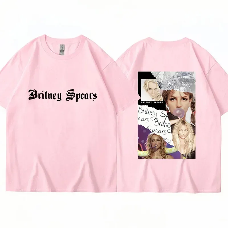 Singer Britney Spears Beautiful Photo T-Shirt Fashion Design Hip Hop T Shirts Men Women Oversized Casual Cotton Classic T Shirt