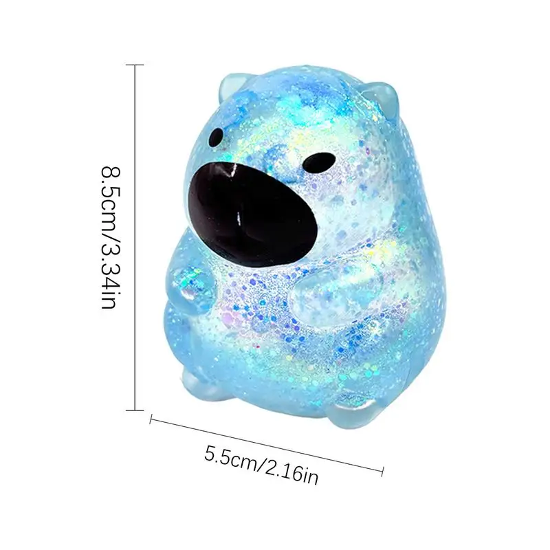 Kid Squeeze Spielzeug Capybara Gummi Squeeze Modell Langsam Rebound Kneifen Spielzeug Für Reisen Zu Hause Im Freien Schule