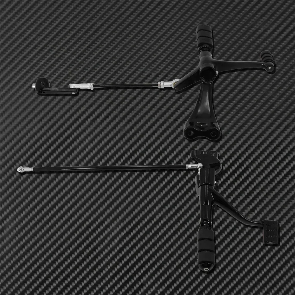Motorcycle Black Forward Controls Complete Kit Pegs Levers Linkages For Harley Sportster XL883 XL1200 2004-2013 2014-2022