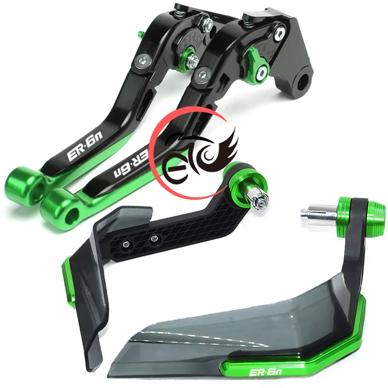 

CNC Motorcycle Brakes Clutch Levers Wind Shield Hand Protector for KAWASAKI NINJA ER6N ER 6N ER-6N 2006 2007 2008