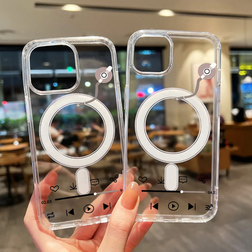 Für Magsafe Drahtlose Ladegerät Fall Für Samsung A56 5g A16 A55 A26 A36 A54 A06 A25 S23 S24 FE S25 Ultra magnetische Transparente Abdeckung