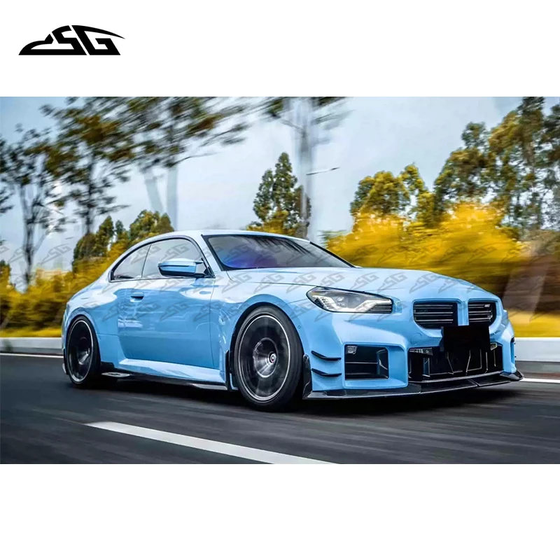 

For BMW M2 G87 2022+ Carbon Fiber Front Bumper Side Air Vent Fins Winglet Car Flaps Apron Trim Spoiler Canard Splitter Body Kit
