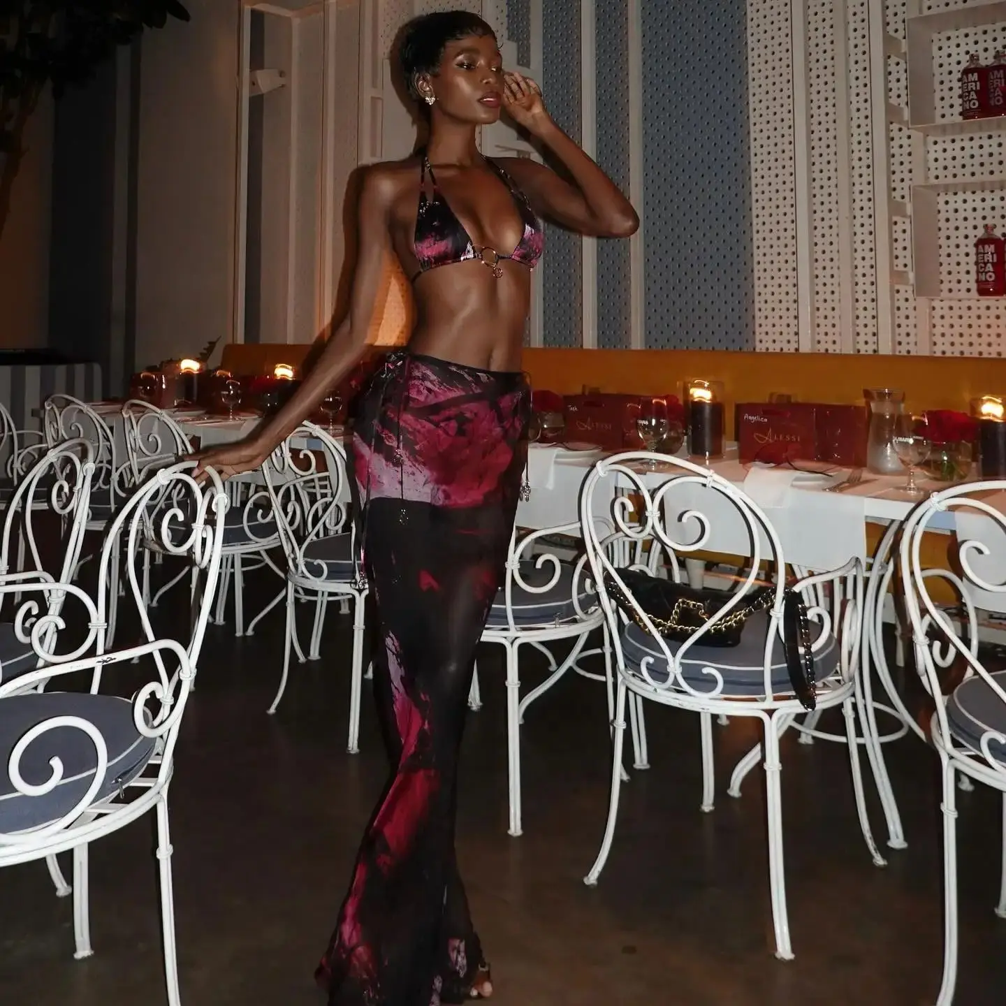 

Sexy Off Shoulder Skirt Set With Bikini Women Swimsuit Bandage Solid Color Female Swimwear 2024 Trending Beach Outing Clothing