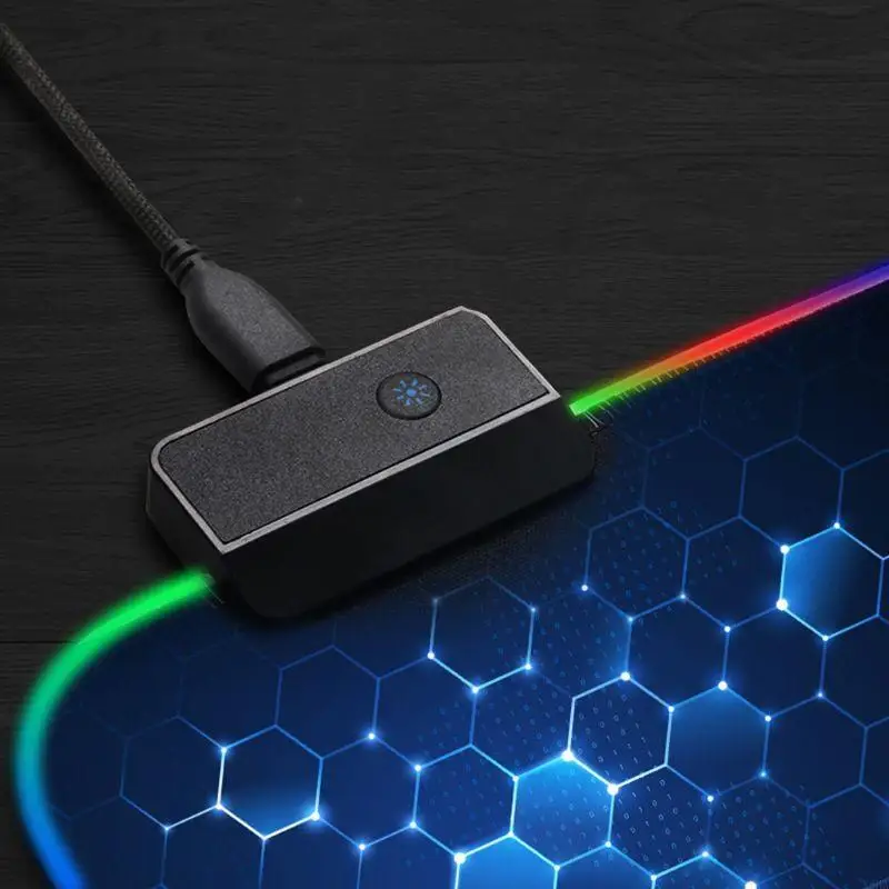 X6HA RGB Gaming Mouse Pad 14 luces LED Keyboard Pad Mat Ratón Mat mouse IMPRESION