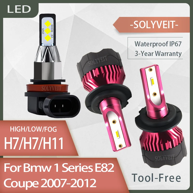 

Stable Lighting Reliable Night Use H7 H7 H11 LED Headlight foglight For Bmw 1 Series E82 Coupe 2007 2008 2009 2010 2011 2012