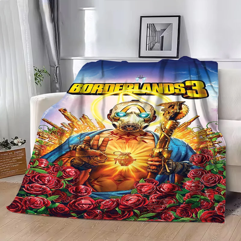 

Hot Games B-BORDERLANDS Throw Blanket Fluffy Soft Blankets for Decorative Sofa Plaid With Print Downy Luxury Designer Bedding