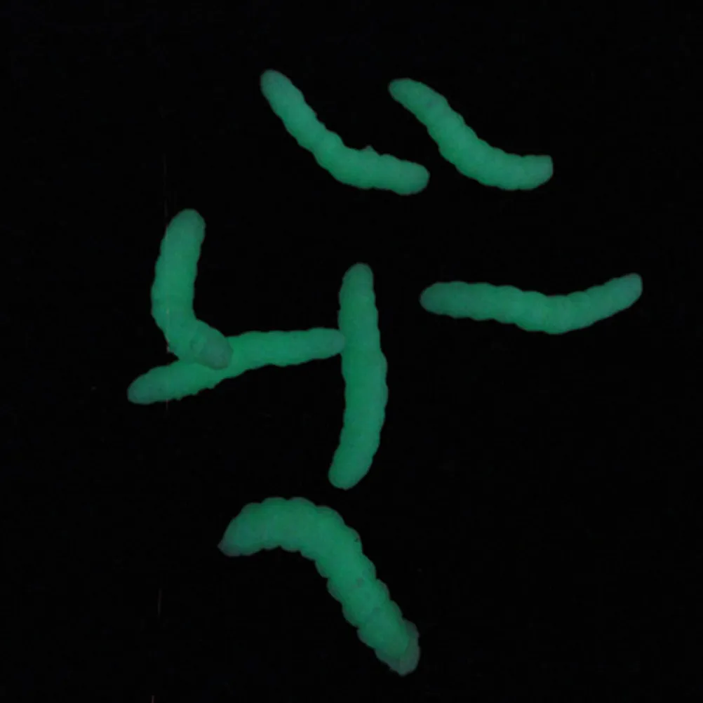 20Pcs Artificial Maggots High Simulation Halloween Prank Spoof Prop Party Decoration Fake Insects Prank Supplies