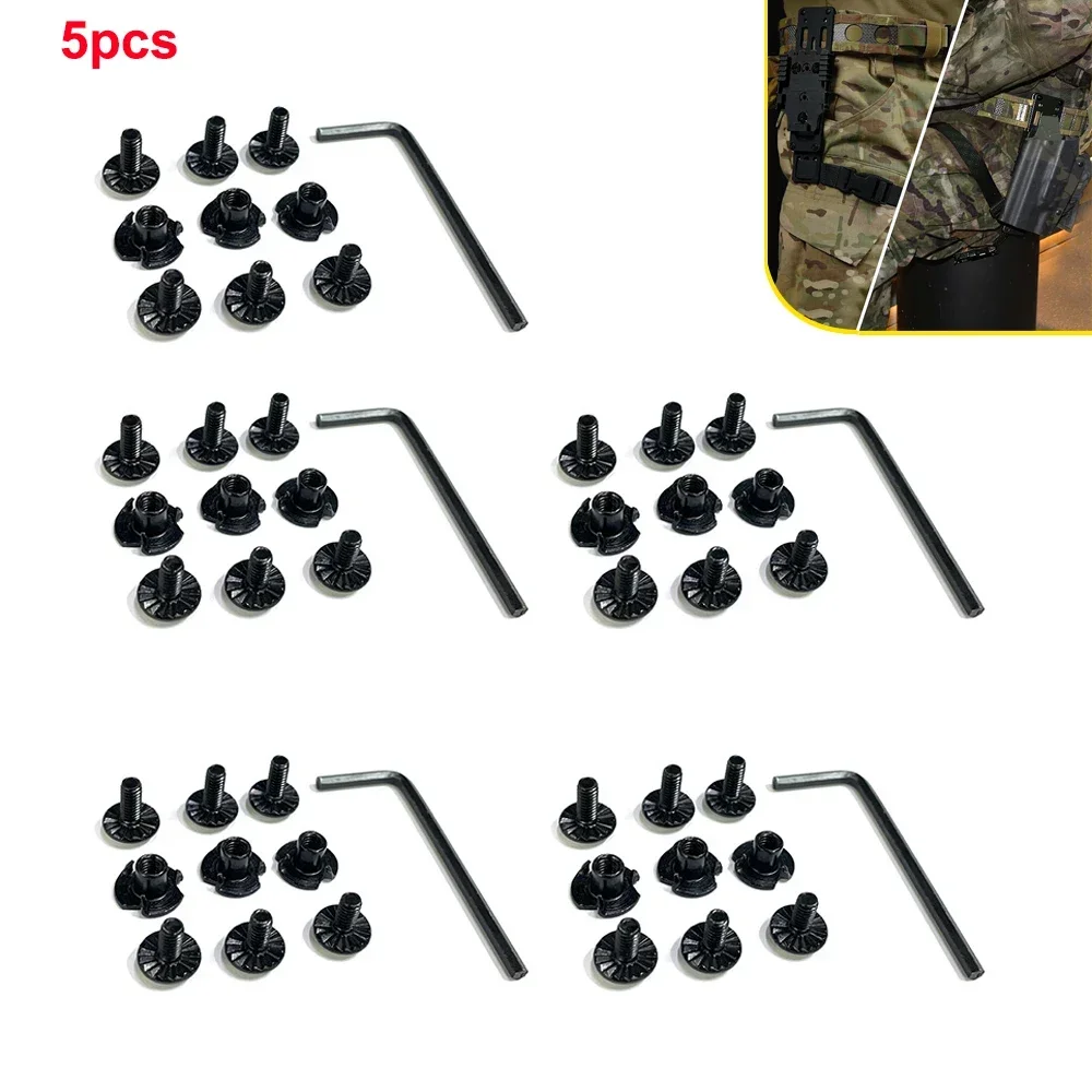 5/10PCS QLS Platform Screws High Quality Useful Screw Nuts and Bolts for QLS 19 22 Tactical Metal Pistol Holster Adapter Screws