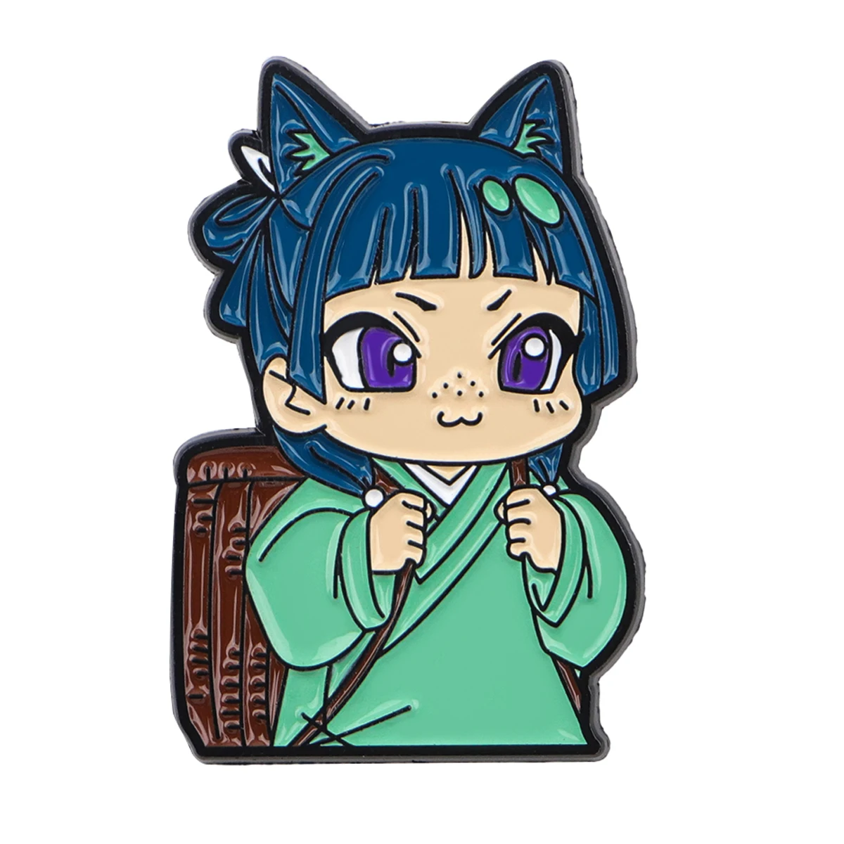 Maomao Emaille-Pins: Niedliche Katzen-Anime-Broschen, Anstecknadeln für Rucksack-Fans, Schmuckgeschenke, Kleidungsdekoration