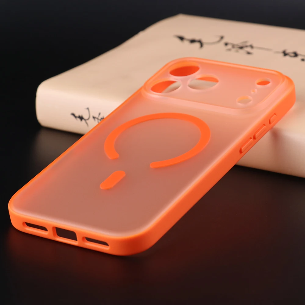 UGOjP Magnetic Case For iPhone 17 Pro Max 17 Air 17 Pro 17 Frosted Phone Case MagSafe Wireless Charging Matte Protective Cover - Image 2