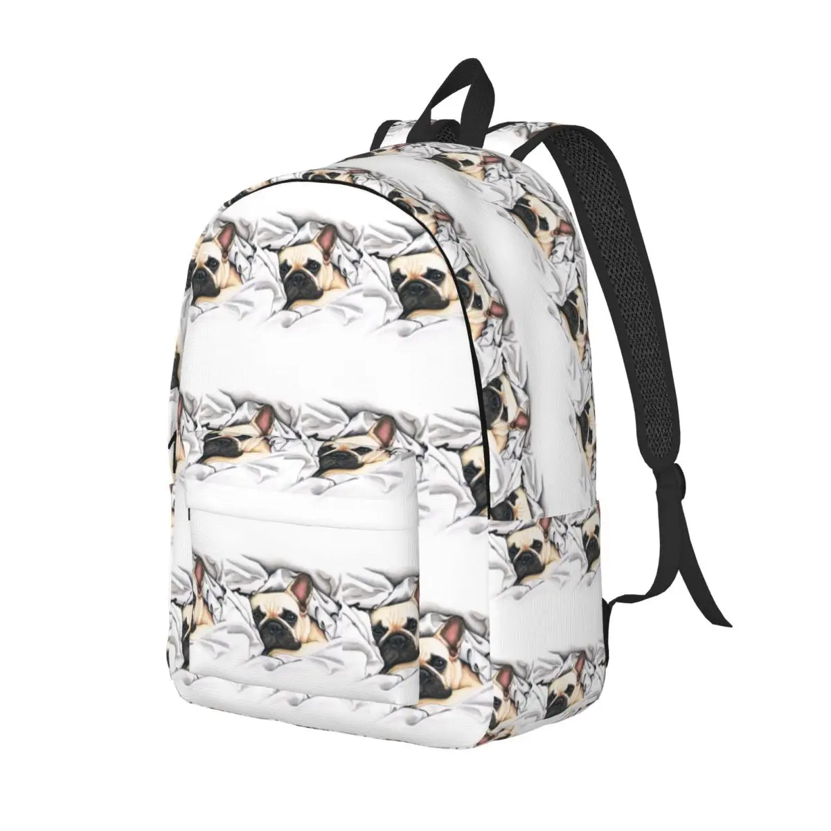 

Рюкзак с изображением французского бульдога, рюкзак большой емкости для мальчиков и девочек, школьная сумка, сумки на плечо для мужчин и женщин