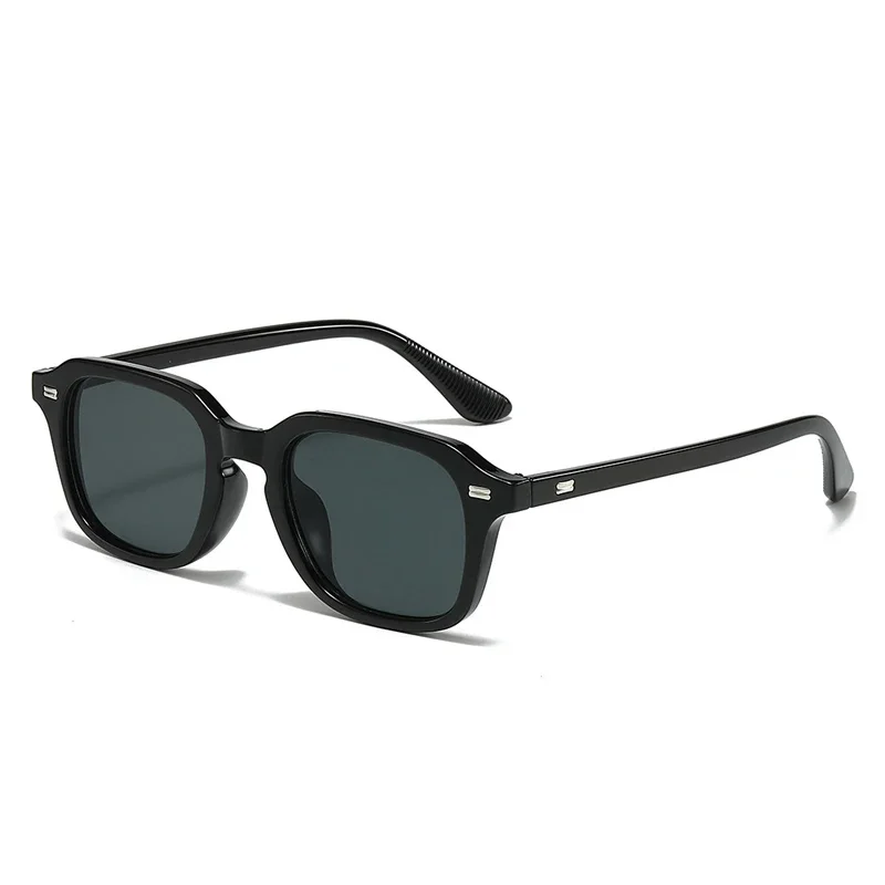 JNPCXI Quadrat Candy Farbe Frauen Sonnenbrille Retro Nieten Männer Trend Orange Sonnenbrille Shades UV400