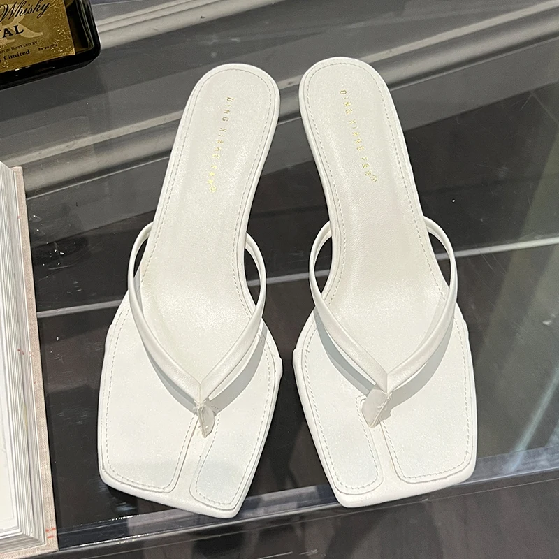 Female Summer Sexy Heels Sandals Slides Ladies Shoes Fashion Women Pumps Flip Flops Luxury High Heels Slippers Shoes image 4