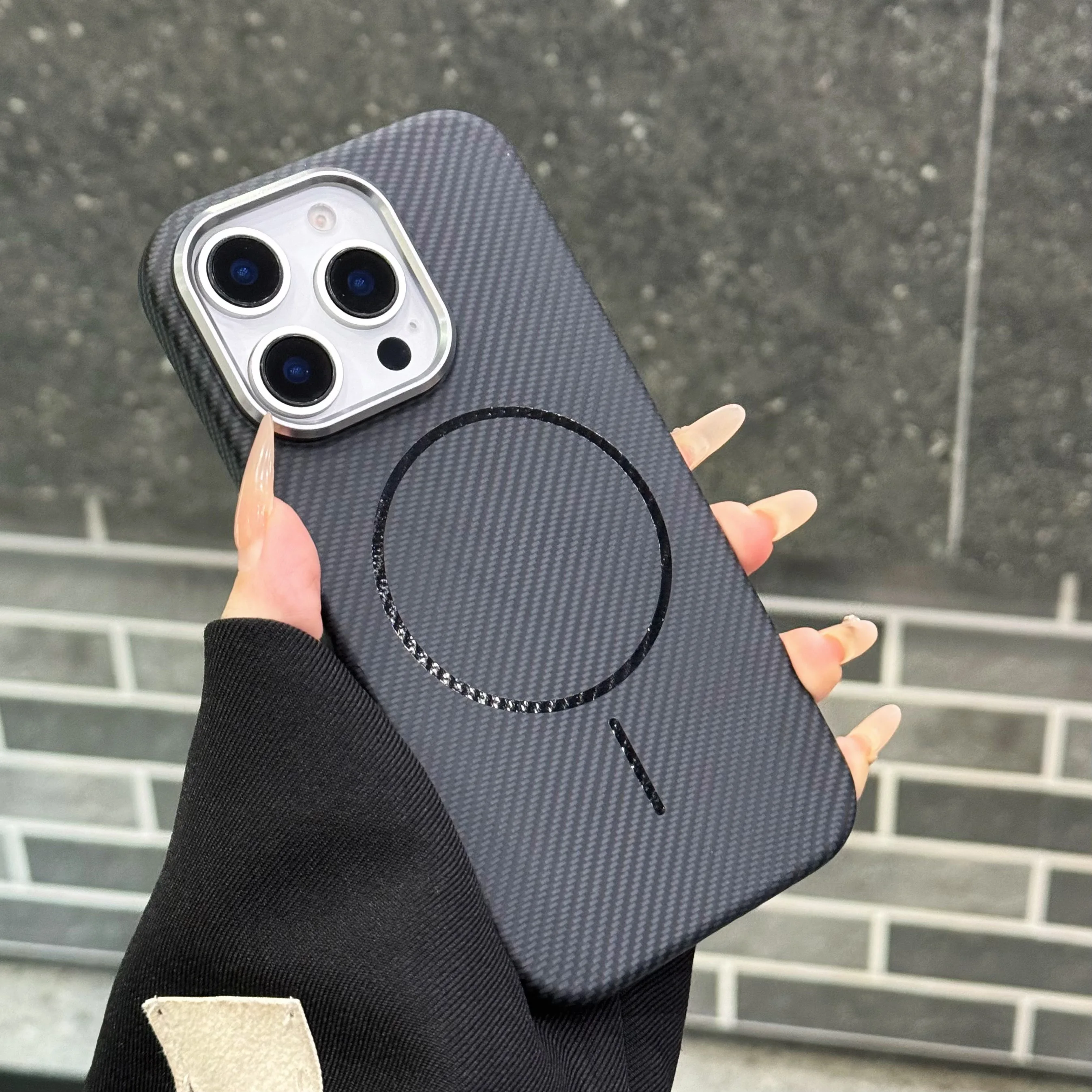 

Phone Case for iPhone 14 15 16, Leather Texture Anti-slip Soft TPU Case, Camera Protection Slim Fit Cover